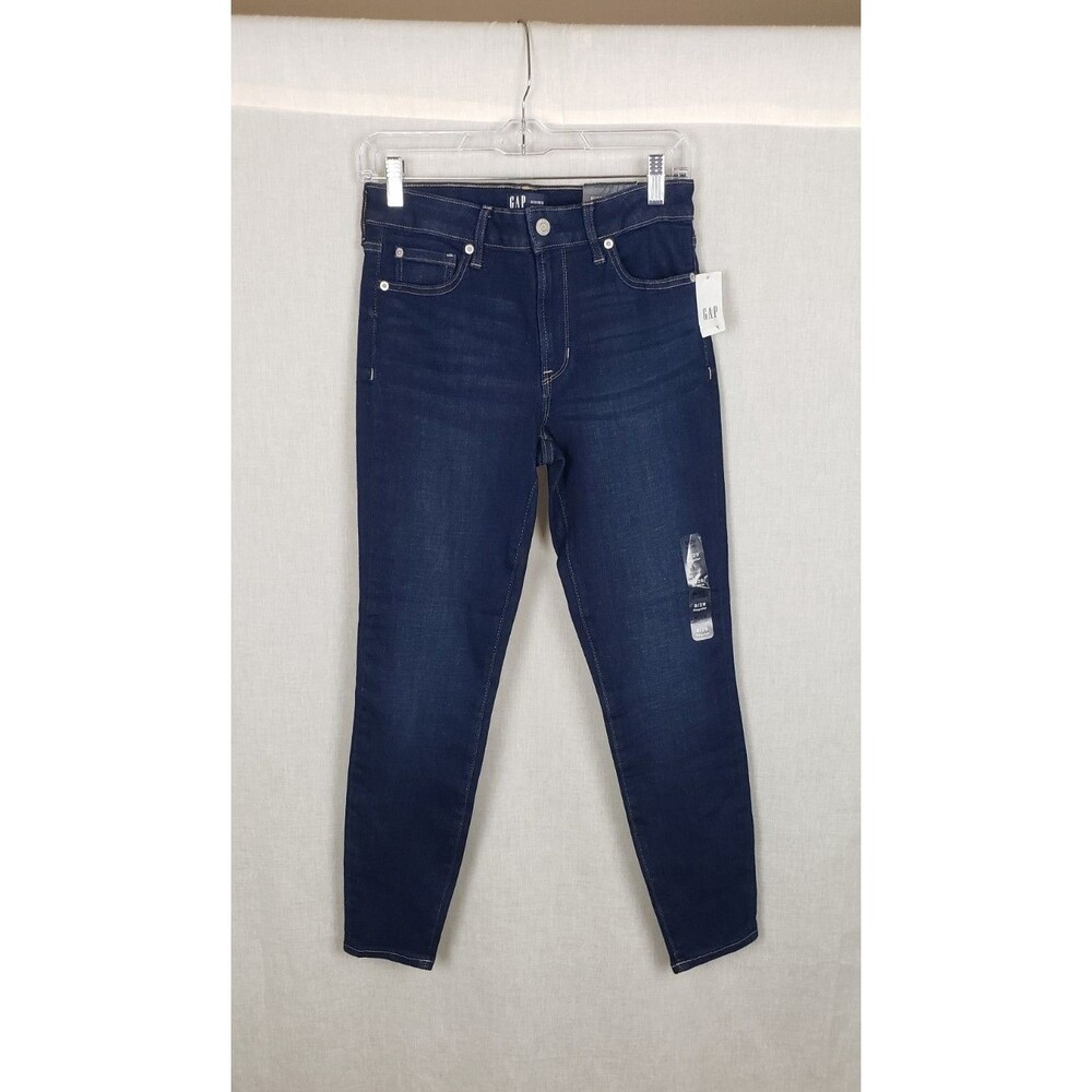 Gap Denim Universal Legging Jeans 8/29 Regular Super Stretch Mid Rise Dark